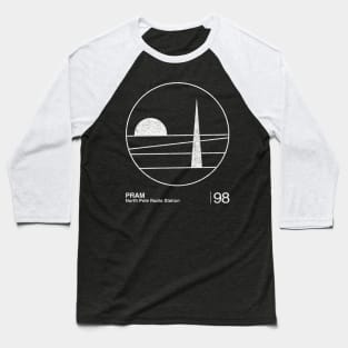 North Pole Radio Station / Minimalist Fan Artwork Graphic Design Baseball T-Shirt